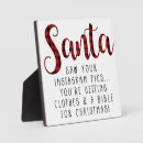 Search for funny christmas plaques Santa