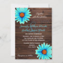 Search for rustic teal wedding invitations Daisies