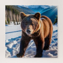 Search for brown bear puzzles Winter