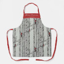 Search for red cardinal bird aprons Winter