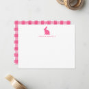 Search for bunnies note cards Pink