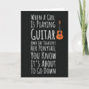Search for funny guitar cards Women