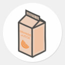 Search for orange juice stickers Illustration