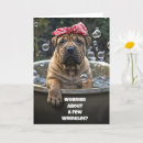 Search for wrinkles birthday cards Shar pei