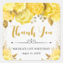 Search for yellow roses stickers Birthday party