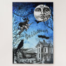 Search for haunted house puzzles Vintage halloween