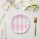 Search for pink gingham plates Pattern