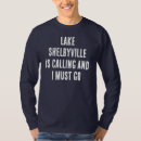 Search for the lake is calling tshirts Fishing