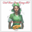 Search for comical nurse stickers Hospital