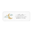 Search for blue and gold return address labels Minimalist