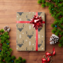 Search for reindeer silhouette wrapping paper Snowflakes