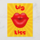Search for red lips postcards Kiss