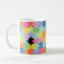 Search for puzzle piece mugs Autism support