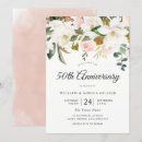 Search for flower 50th anniversary invitations Pink