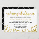 Search for confetti rehearsal dinner invitations Elegant