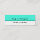 Search for turquoise business cards Colour block