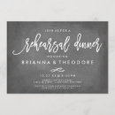 Search for chalkboard rehearsal dinner invitations Modern