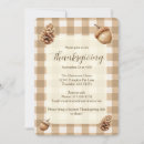 Search for brown thanksgiving invitations Gingham