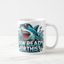 Search for shark coffee mugs Funny shark design