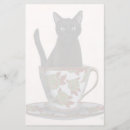 Search for black cat stationery paper Fabfunky