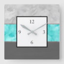 Search for grey and turquoise clocks Blue
