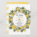 Search for lemonade baby shower invitations Botanical