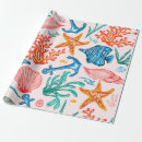 Search for sea creature wrapping paper Aquatic