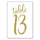 Search for 13 gold table cards Glitter