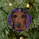 Search for hot dogs christmas tree decorations Dachshund