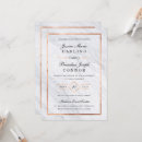 Search for marble and rose gold wedding invitations Copper