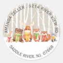 Search for winter woodland animals stickers Bear