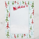 Search for santa letterhead stationery paper Tree