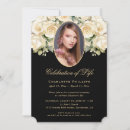 Search for rose celebration of life invitations Funeral