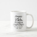 Search for 25th anniversary mugs Elegant