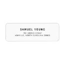 Search for business return address labels Black and white