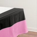 Search for white and pink stripes tablecloths Black
