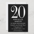 Search for 45th anniversary invitations Black and white