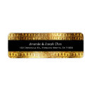 Search for shiny return address labels Gold