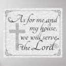 Search for as for me and my house we will serve the lord posters Christianity