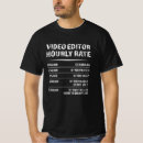 Search for video editor tshirts Camera