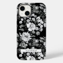 Search for cute black white floral pattern iphone cases Elegant