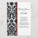 Search for damask bridal shower invitations White