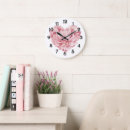 Search for pink heart clocks Girly