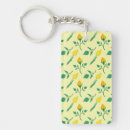 Search for yellow flower rectangular key rings Garden