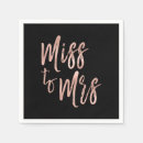 Search for miss to mrs napkins Bachelorette party