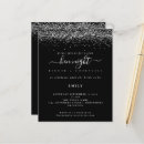 Search for black and silver bridal shower invitations Budget