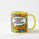 Search for worlds best daughter mugs Cool hija keepsake