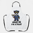 Search for funny pilot aprons Dog