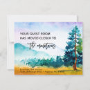 Search for mountain moving announcement cards Watercolor