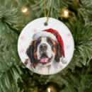Search for saint bernard dog christmas tree decorations Cute
